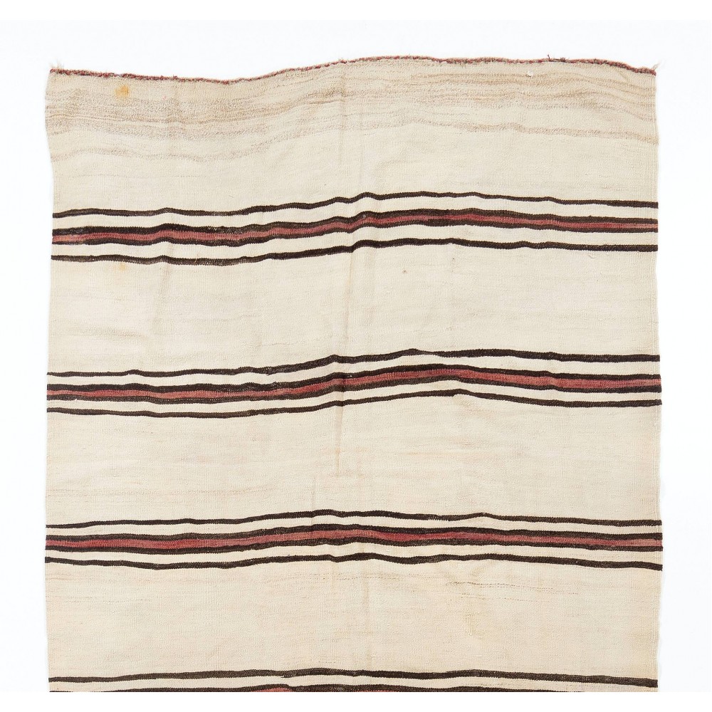 Vintage Kilim Runner. %100 Wool. Flat-Weave Hallway Rug