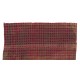 Chequered Turkish Kilim in Red and Green Colors, Handwoven Wool Rug Chequered Turkish Kilim in Red and Green Colors, Handwoven Wool Rug