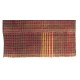Chequered Turkish Kilim in Red and Green Colors, Handwoven Wool Rug Chequered Turkish Kilim in Red and Green Colors, Handwoven Wool Rug