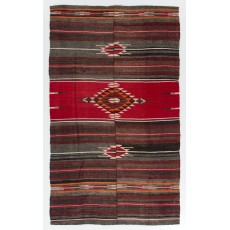 Hand-woven Vintage Turkish Kilim (Flat-weave), All Wool