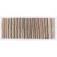 Hand-woven Vintage Striped Anatolian Runner Kilim (Flat-weave). %100 Wool. Reversible