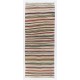 Hand-woven Vintage Striped Anatolian Runner Kilim (Flat-weave). %100 Wool. Reversible