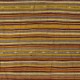 Hand-woven Vintage Banded Turkish Kilim (Flat-weave) with Striped Design, All Wool