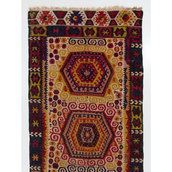 Antique Central Anatolian Kilim, Flat-Weave Rug Antique Central Anatolian Kilim, Flat-Weave Rug