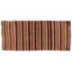 Hand-woven Vintage Striped Turkish Kilim. Flat-Weave Rug. %100 Wool