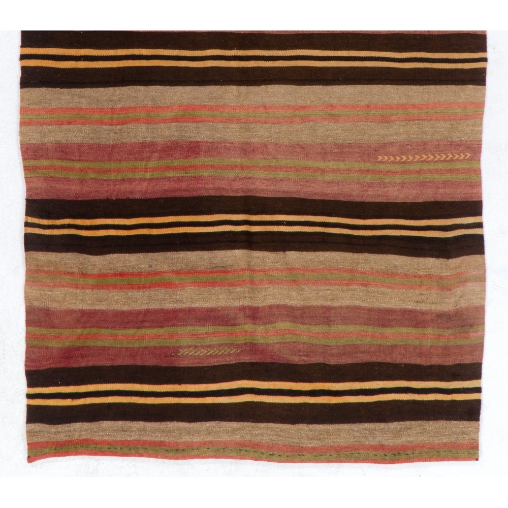 Hand-woven Vintage Central Anatolian Kilim (Flat-weave), 100% Wool