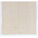 Hand-woven Vintage Banded Runner Kilim (Flat-weave) in Cream