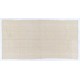 Minimalist Vintage Hand-woven Turkish Kilim Rug (Flat-weave) in Cream Color, 100% Natural Wool