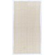Minimalist Vintage Hand-woven Turkish Kilim Rug (Flat-weave) in Cream Color, 100% Natural Wool