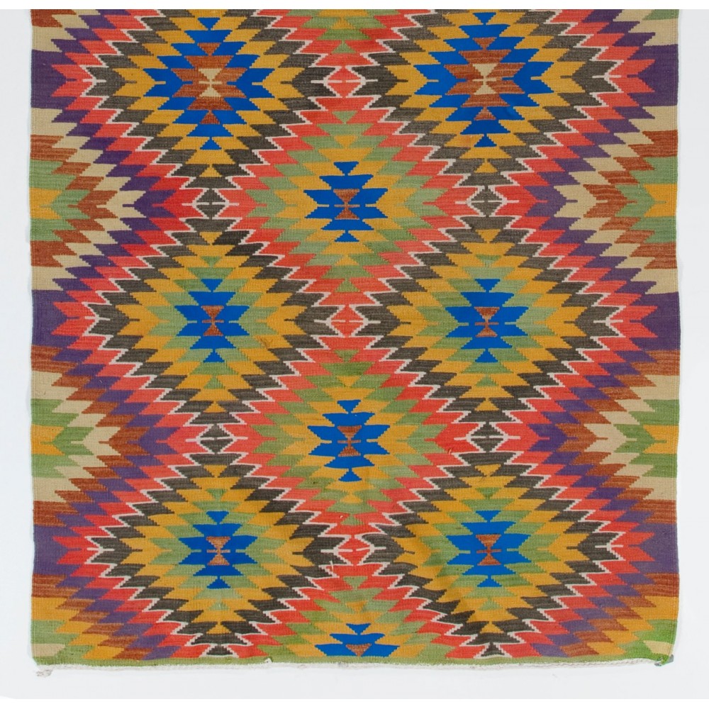 Vintage Nomadic Turkish Kilim