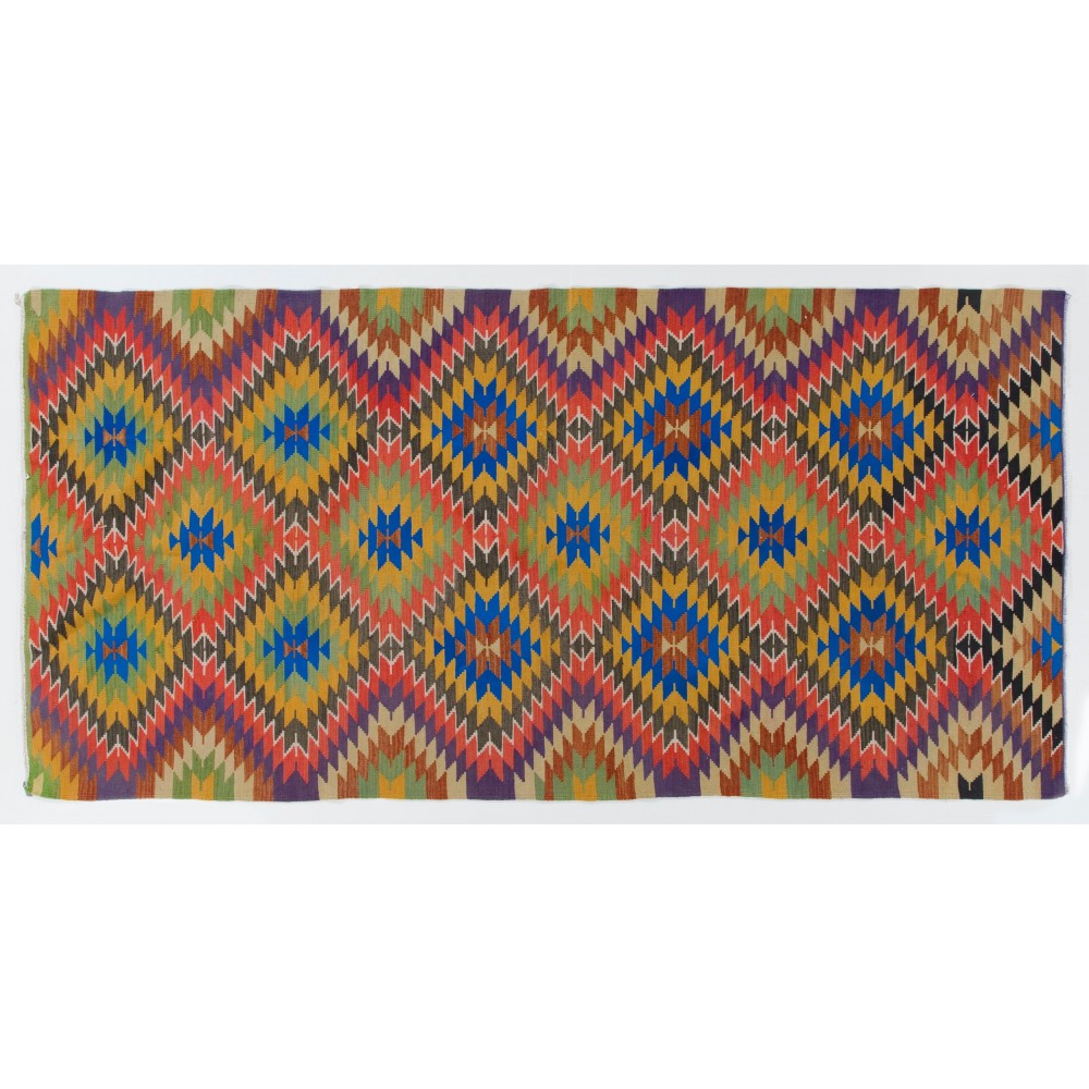 Vintage Nomadic Turkish Kilim