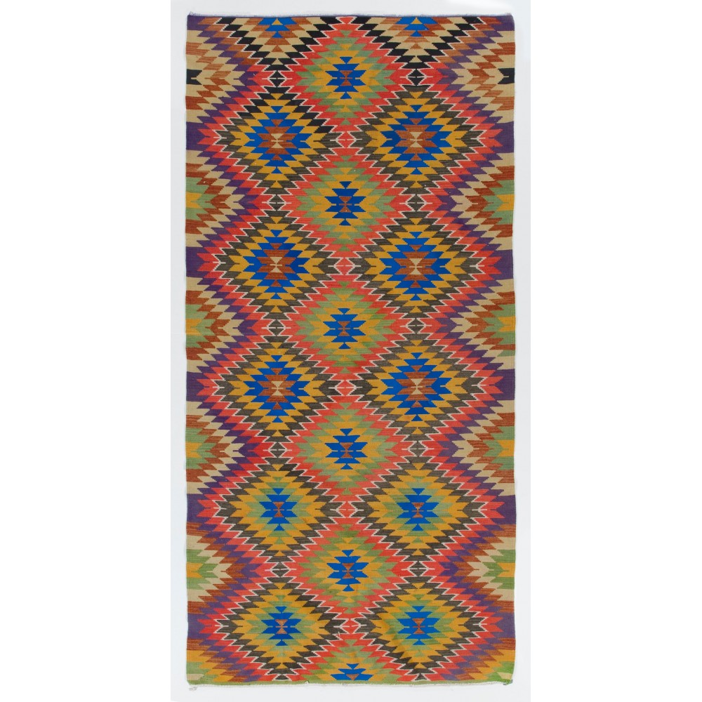Vintage Nomadic Turkish Kilim