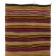 Striped Hand-Woven 1970's Double Sided Anatolian Kilim "Flat-Weave"