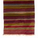 Striped Hand-Woven 1970's Double Sided Anatolian Kilim "Flat-Weave"