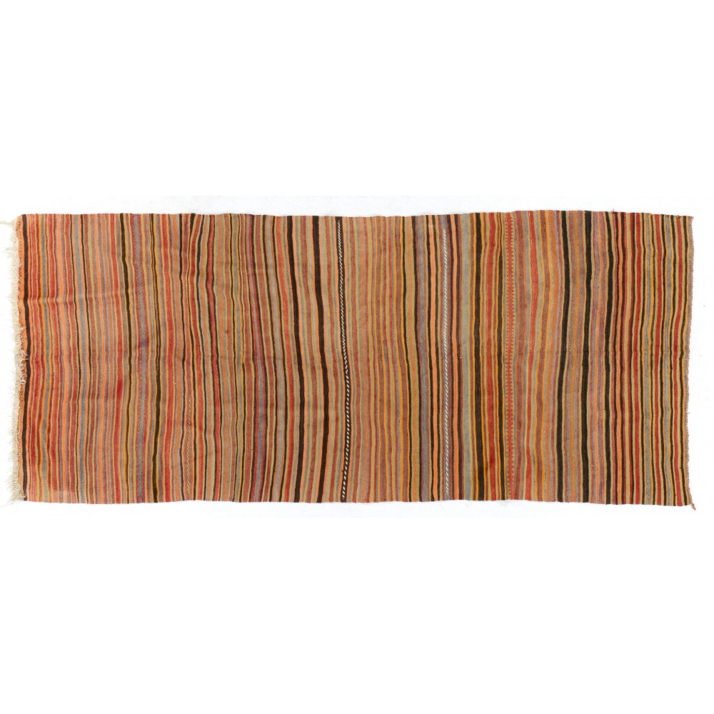 Hand-woven Vintage Central Anatolian Kilim (Flat-weave), 100% Wool