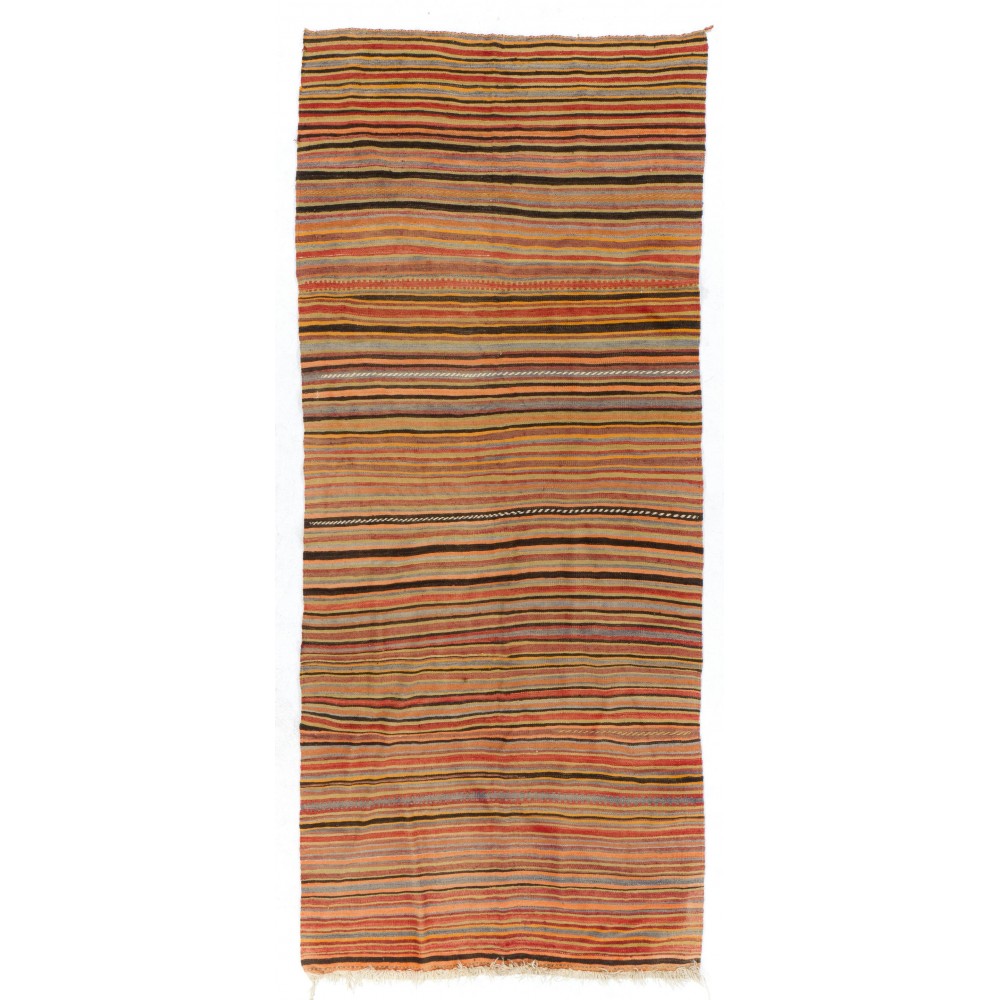 Hand-woven Vintage Central Anatolian Kilim (Flat-weave), 100% Wool