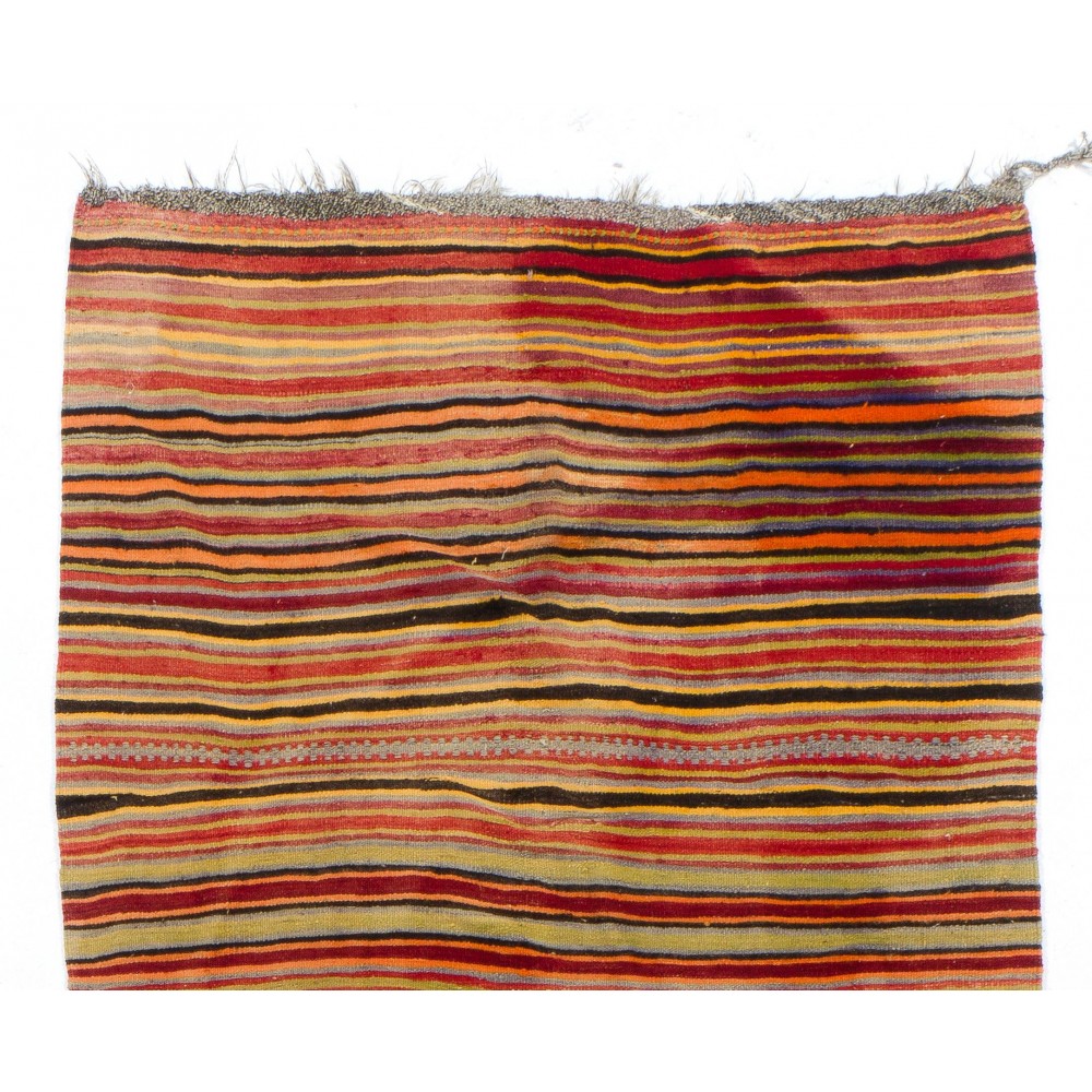 Hand-woven Vintage Central Anatolian Kilim (Flat-weave), 100% Wool