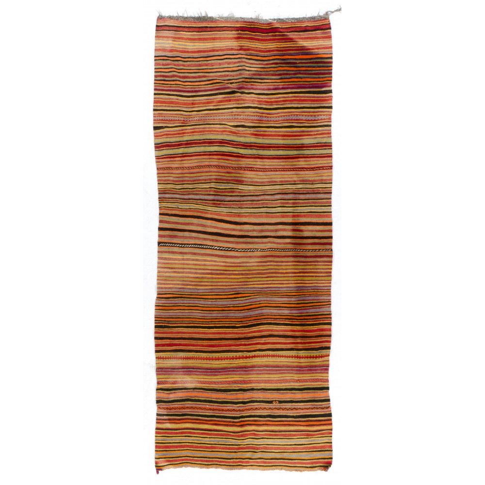 Hand-woven Vintage Central Anatolian Kilim (Flat-weave), 100% Wool