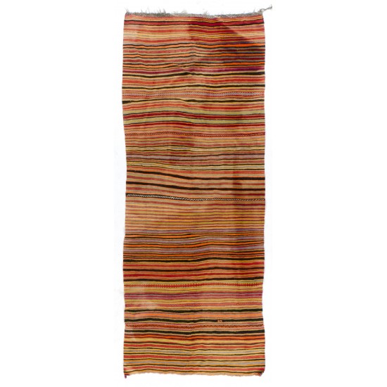 Hand-woven Vintage Central Anatolian Kilim (Flat-weave), 100% Wool