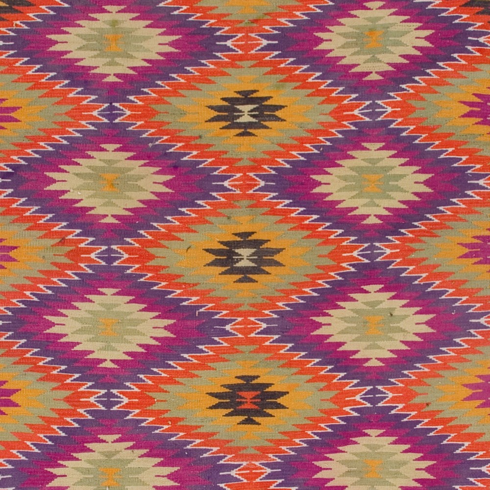 Vintage Handwoven Turkish Kilim, Colorful Flatweave Rug, 100% Wool Vintage Handwoven Turkish Kilim, Colorful Flatweave Rug, 100% Wool