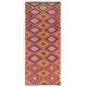 Dazzling Anatolian Kilim, Flat-Weave Rug