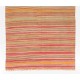 Hand-Woven Vintage Striped Turkish Kilim (Flat-weave), 100% Wool