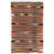 Colorful Vintage Handmade Boho Kilim Rug, Flat-weave Eclectic Style Carpet