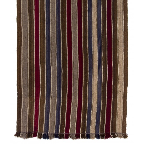 Banded Vintage Anatolian Kilim Runner Banded Vintage Anatolian Kilim Runner