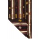 Hand-Woven Vintage Banded Nomadic Kilim, Flat-Weave Turkish Wool Rug