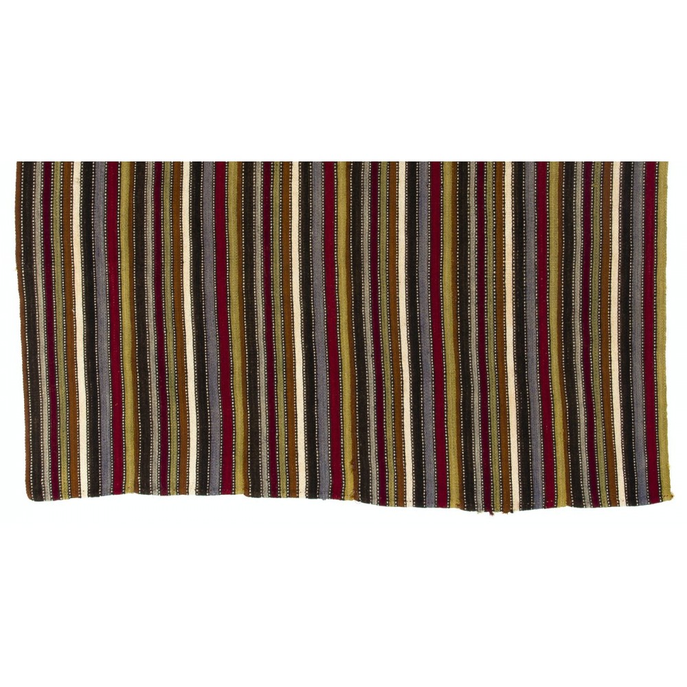 Vintage Striped Flat-Woven Kilim Rug