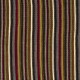 Vintage Handwoven Turkish Kilim, Multicolored Striped Flatweave Rug, 100% Wool