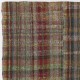 Vintage Handmade Banded Kilim Made of Goat Hair & Wool. Flatweave Rug, Reversible