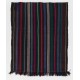 Hand-woven Vintage Anatolian Kilim (Flat-weave) with Vertical Bands, All Wool