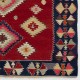 Vintage Handwoven Turkish Kilim, Colorful Diamond Medallion Flatweave Rug, 100% Wool Vintage Handwoven Turkish Kilim, Colorful Diamond Medallion Flatweave Rug, 100% Wool
