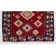 Colorful Vintage Anatolian Kilim, Flat-Weave Nomadic Rug