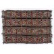 Hand-woven Vintage Central Anatolian Kilim (Flat-weave) with Colorful Pomps