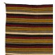 Hand-woven Vintage Turkish Kilim (Flat-weave) with Striped Design, All Wool