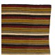 Hand-woven Vintage Turkish Kilim (Flat-weave) with Striped Design, All Wool