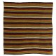 Hand-woven Vintage Turkish Kilim (Flat-weave) with Striped Design, All Wool