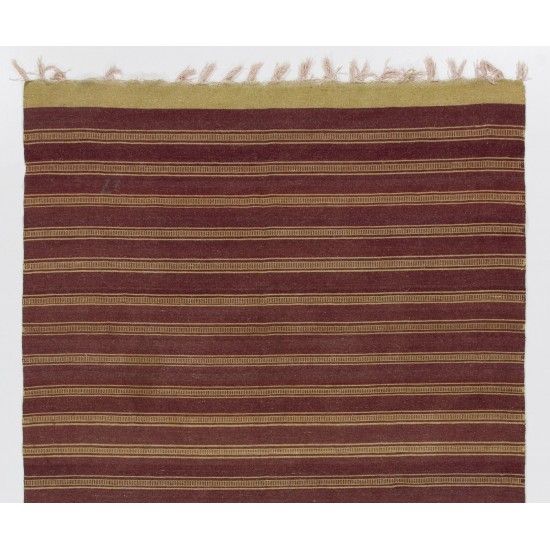 Hand-woven Vintage Central Anatolian Kilim (Flat-weave), 100% Wool Hand-woven Vintage Central Anatolian Kilim (Flat-weave), 100% Wool