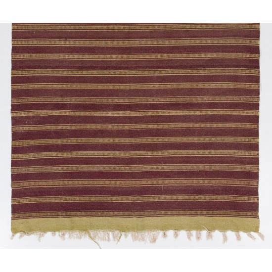 Hand-woven Vintage Central Anatolian Kilim (Flat-weave), 100% Wool Hand-woven Vintage Central Anatolian Kilim (Flat-weave), 100% Wool