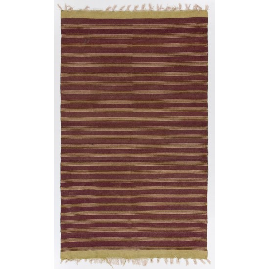 Hand-woven Vintage Central Anatolian Kilim (Flat-weave), 100% Wool Hand-woven Vintage Central Anatolian Kilim (Flat-weave), 100% Wool