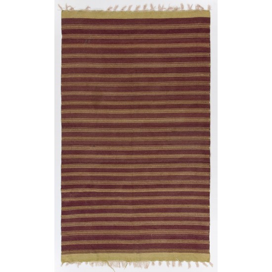 Hand-woven Vintage Central Anatolian Kilim (Flat-weave), 100% Wool