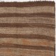 Vintage Hand-woven Turkish Kilim Rug in Brown, Gray, Orange color, 100% Wool