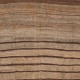 Vintage Hand-woven Turkish Kilim Rug in Brown, Gray, Orange color, 100% Wool