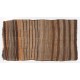 Banded Vintage Anatolian Kilim Runner. Brown, Gray, Orange color wool Banded Vintage Anatolian Kilim Runner. Brown, Gray, Orange color wool