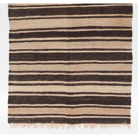 Hand-woven Vintage Central Anatolian Kilim (Flat-weave), 100% Wool Hand-woven Vintage Central Anatolian Kilim (Flat-weave), 100% Wool