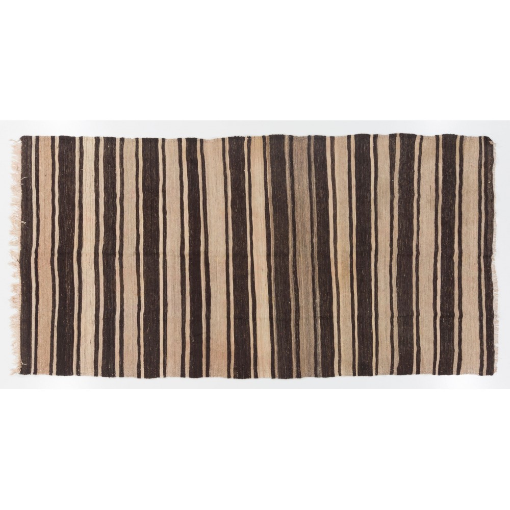 Hand-woven Vintage Central Anatolian Kilim (Flat-weave), 100% Wool