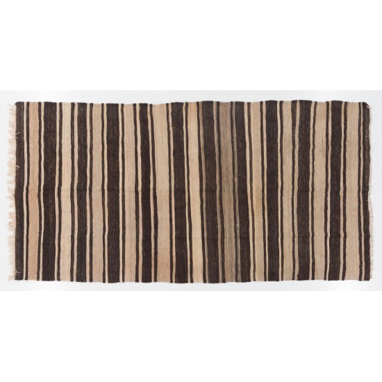 Hand-woven Vintage Central Anatolian Kilim (Flat-weave), 100% Wool Hand-woven Vintage Central Anatolian Kilim (Flat-weave), 100% Wool