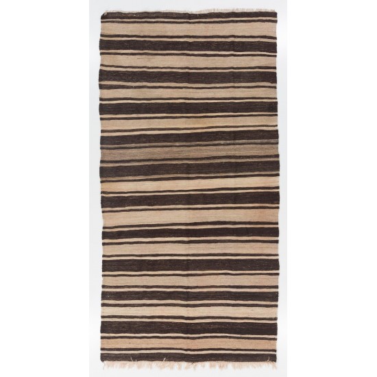 Hand-woven Vintage Central Anatolian Kilim (Flat-weave), 100% Wool Hand-woven Vintage Central Anatolian Kilim (Flat-weave), 100% Wool